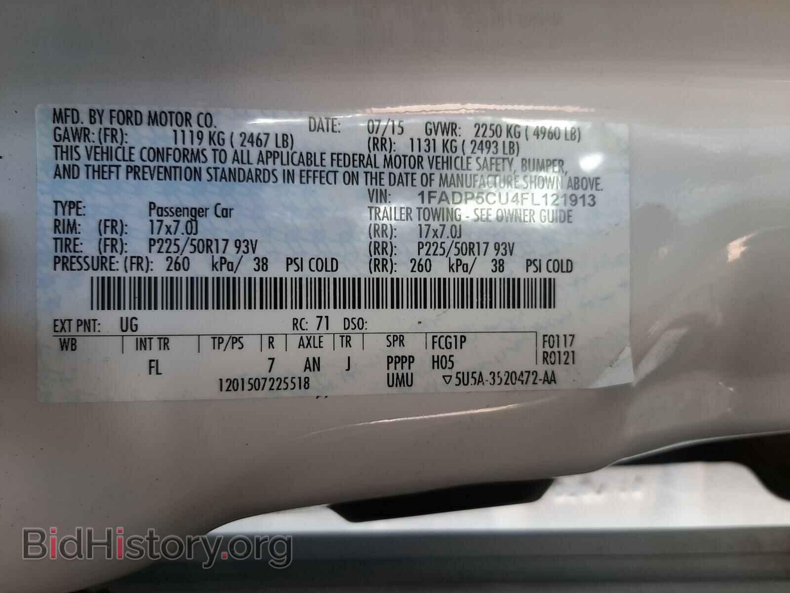 2015 FORD CMAX - VIN: 1FADP5CU4FL121913 - Фото 10