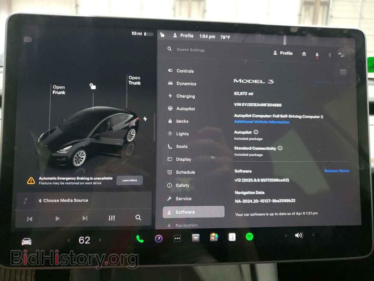 2022 TESLA MODEL 3 - VIN: 5YJ3E1EA4NF304866 - Photo 9