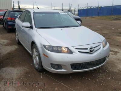 2008 Mazda 6 6 I, серебристый — VIN 1YVHP84C385M24332, Copart
