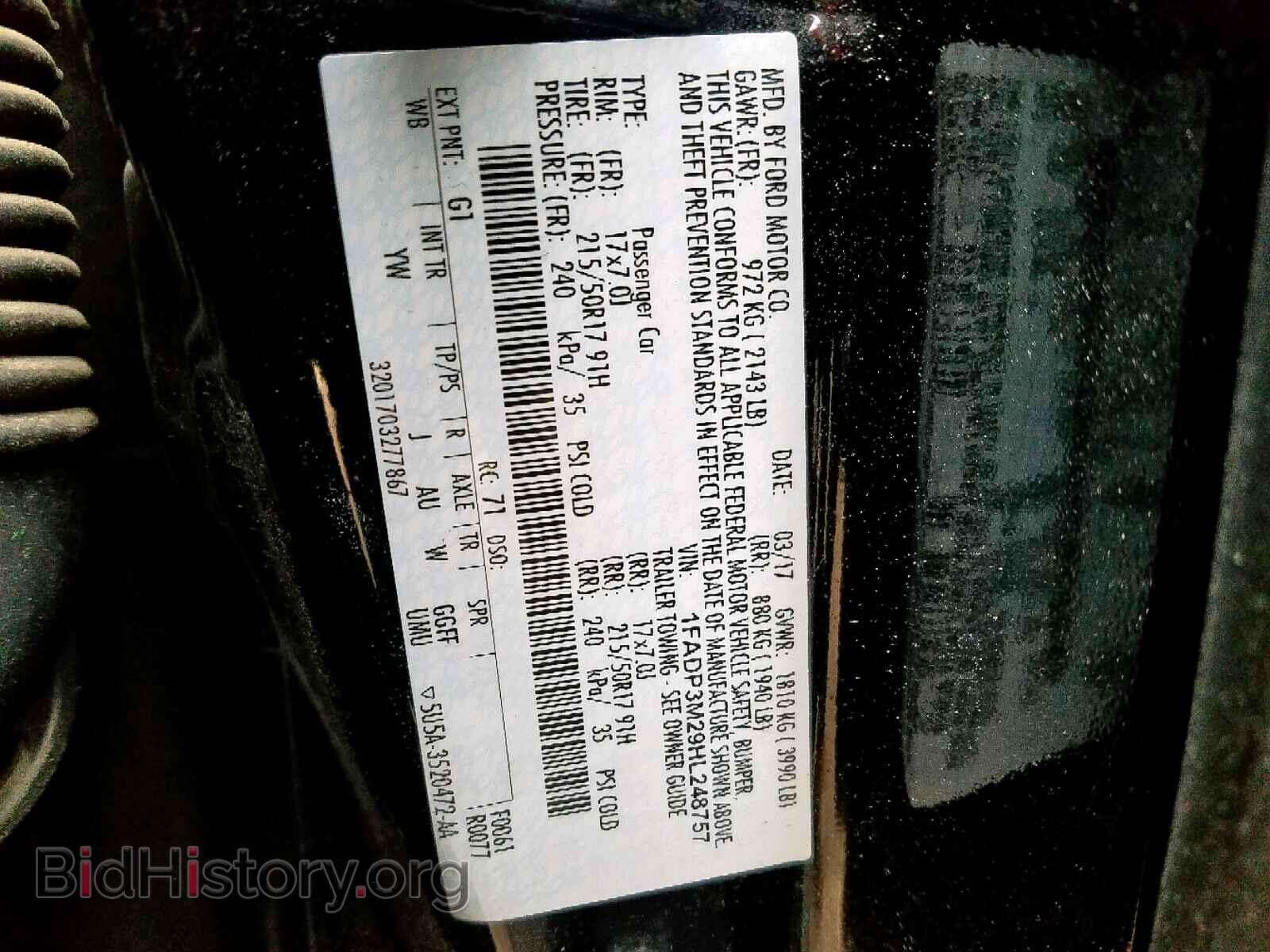 2017 FORD FOCUS - VIN: 1FADP3M29HL248757 - Photo 10
