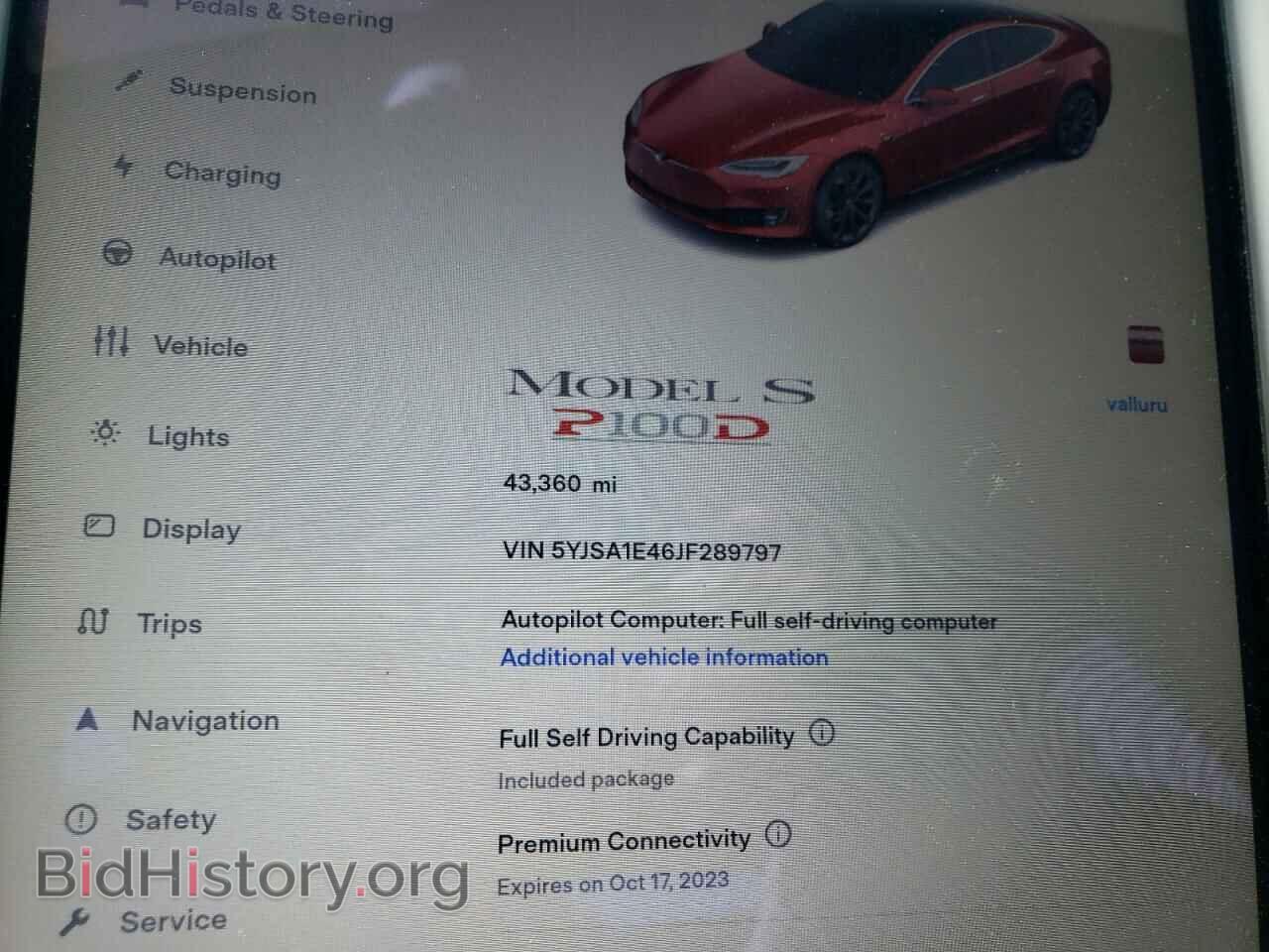 2018 TESLA MODEL S - VIN: 5YJSA1E46JF289797 - Фото 9