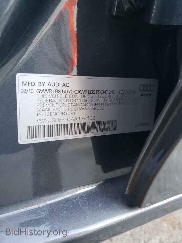 2010 AUDI A4 - VIN: WAUSFBFL0AA136402 - Photo 10