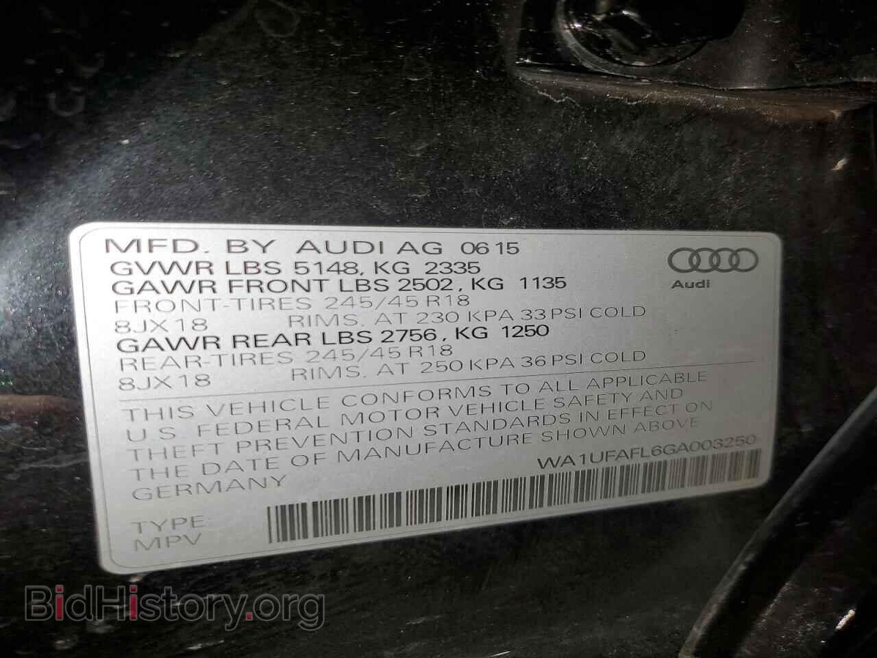 2016 AUDI A4 - VIN: WA1UFAFL6GA003250 - Фото 13
