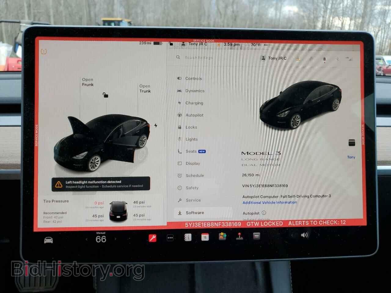 2022 TESLA MODEL 3 - VIN: 5YJ3E1EB8NF338169 - Photo 9