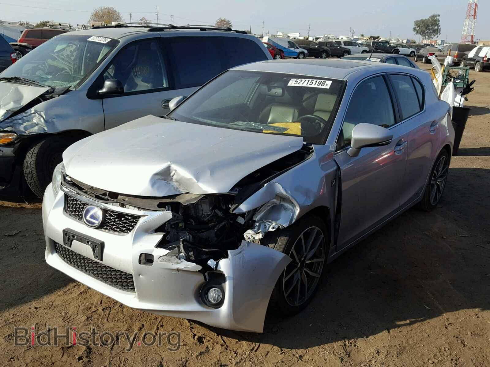 2013 LEXUS CT 200 - VIN: JTHKD5BH8D2130596 - Фото 2