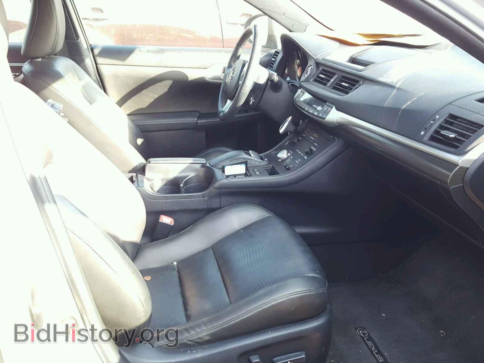 2013 LEXUS CT 200 - VIN: JTHKD5BH8D2130596 - Фото 5