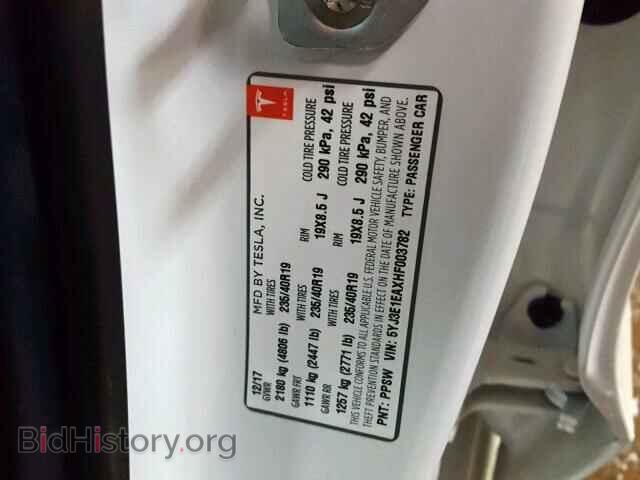 2017 TESLA MODEL 3 - VIN: 5YJ3E1EAXHF003782 - Photo 10