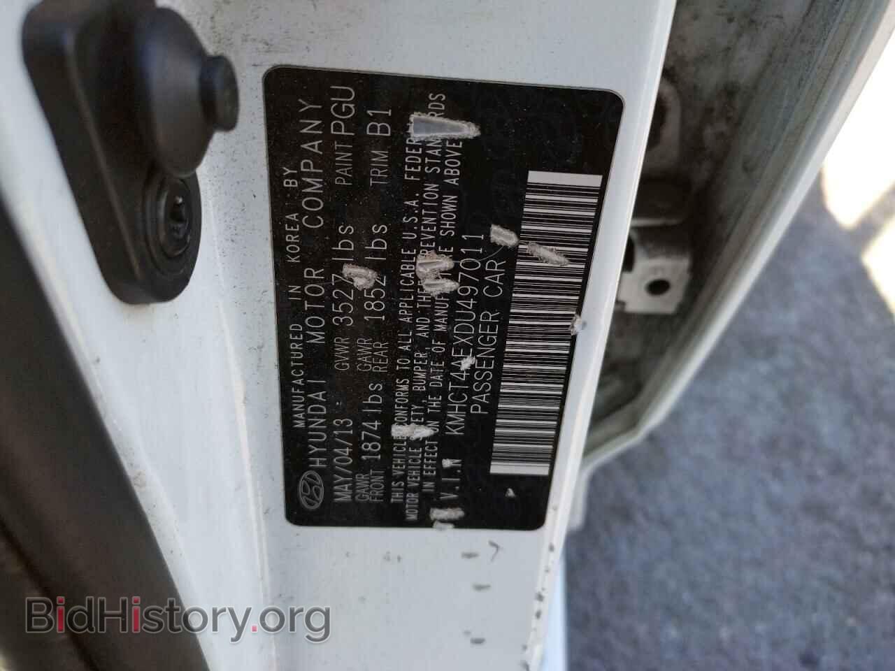 2013 HYUNDAI ACCENT - VIN: KMHCT4AEXDU497011 - Фото 10