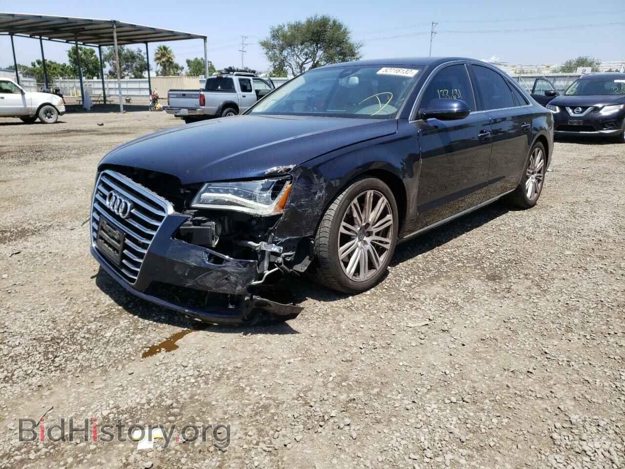 2013 AUDI A8 - VIN: WAUAGAFD4DN005742 - Фото 2