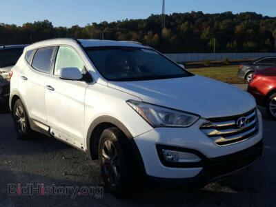 2014 Hyundai SANTA FE Santa FE S, белый — VIN 5XYZU3LB3EG166797, Copart