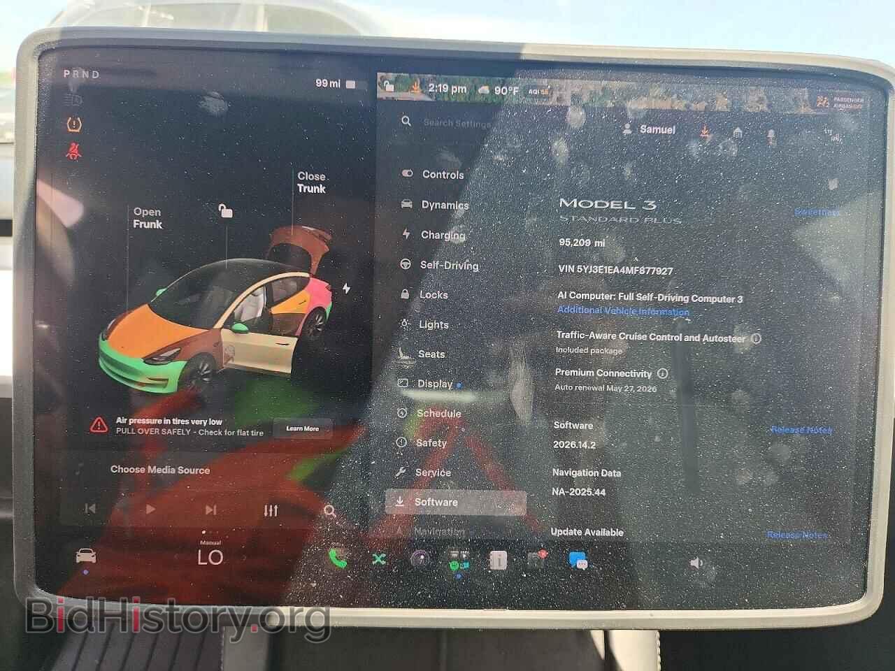 2021 TESLA MODEL 3 - VIN: 5YJ3E1EA4MF877927 - Photo 9