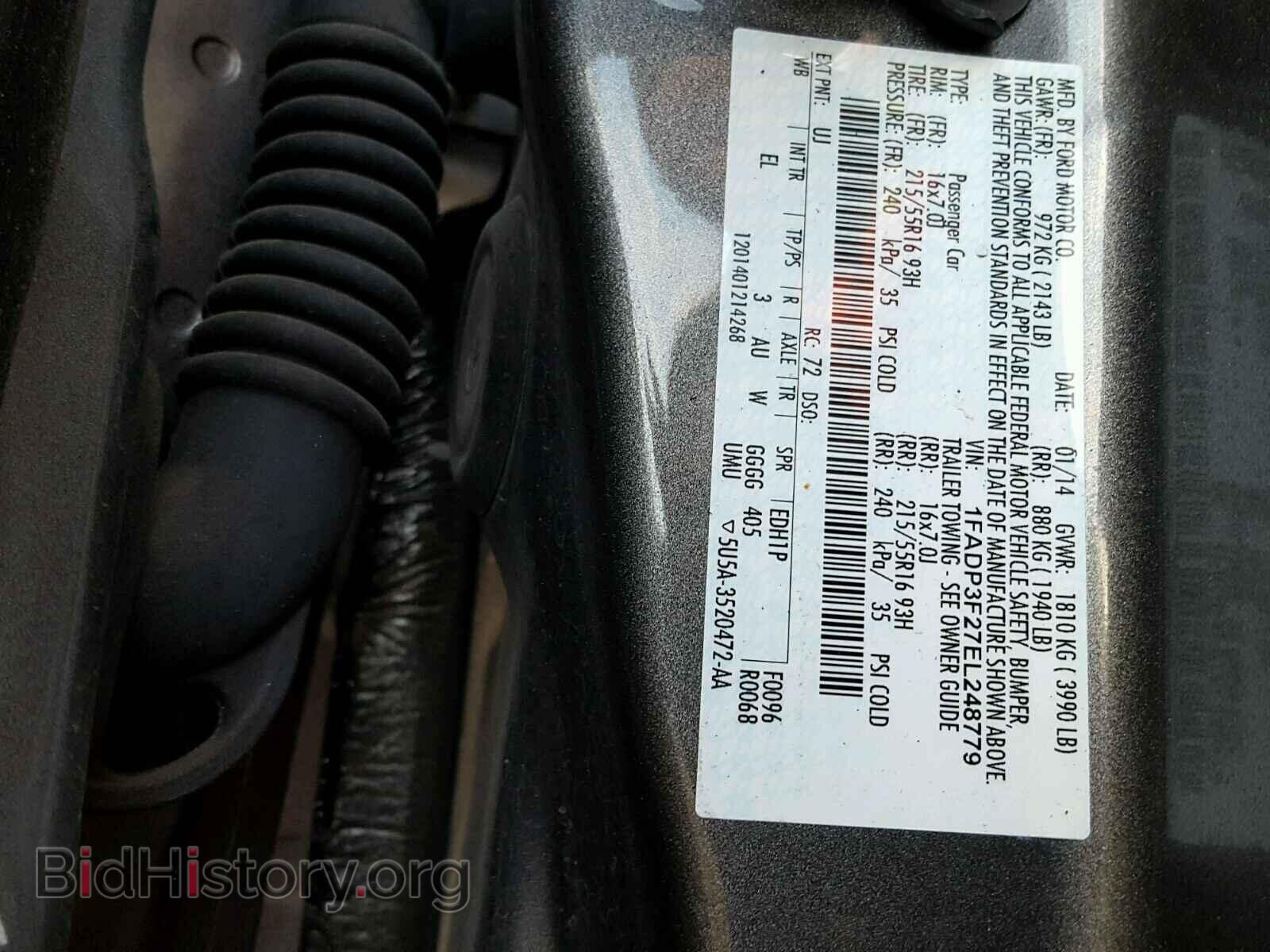 2014 FORD FOCUS - VIN: 1FADP3F27EL248779 - Photo 10