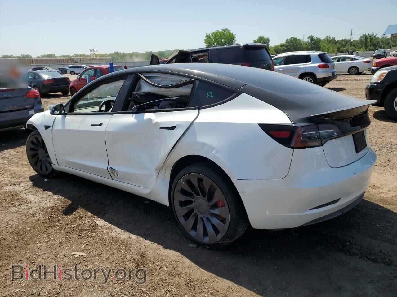 2022 TESLA MODEL 3 - VIN: 5YJ3E1EC0NF165742 - Фото 2