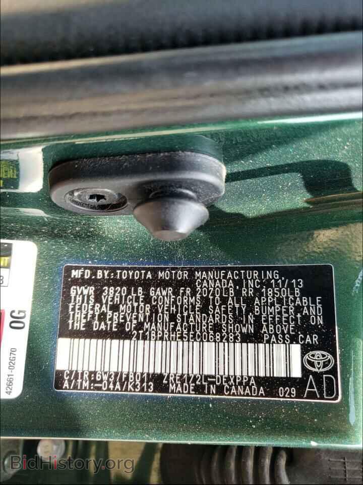 2014 TOYOTA COROLLA - VIN: 2T1BPRHE5EC068283 - Фото 10