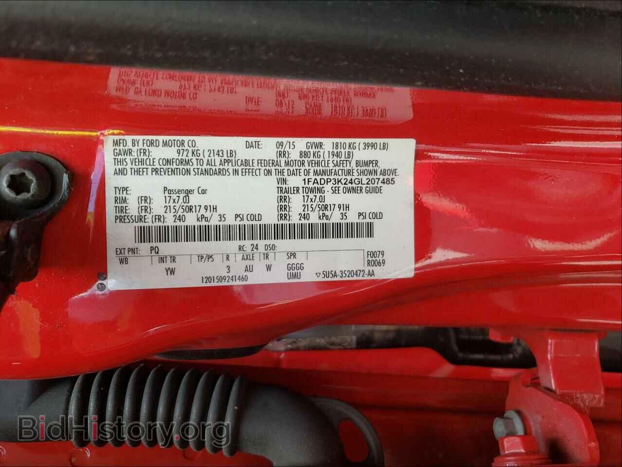 2016 FORD FOCUS - VIN: 1FADP3K24GL207485 - Фото 10