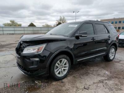 2018 Ford EXPLORER XLT, черный — VIN 1FM5K8D83JGB05750, Copart