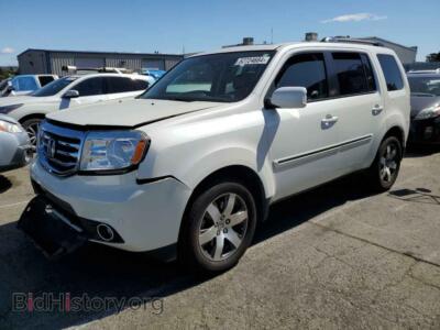 2013 Honda PILOT Touring, белый — VIN 5FNYF4H98DB049711, Copart