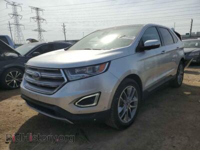 2016 Ford EDGE Titanium, серебристый — VIN 2FMPK4K86GBC20380, Copart