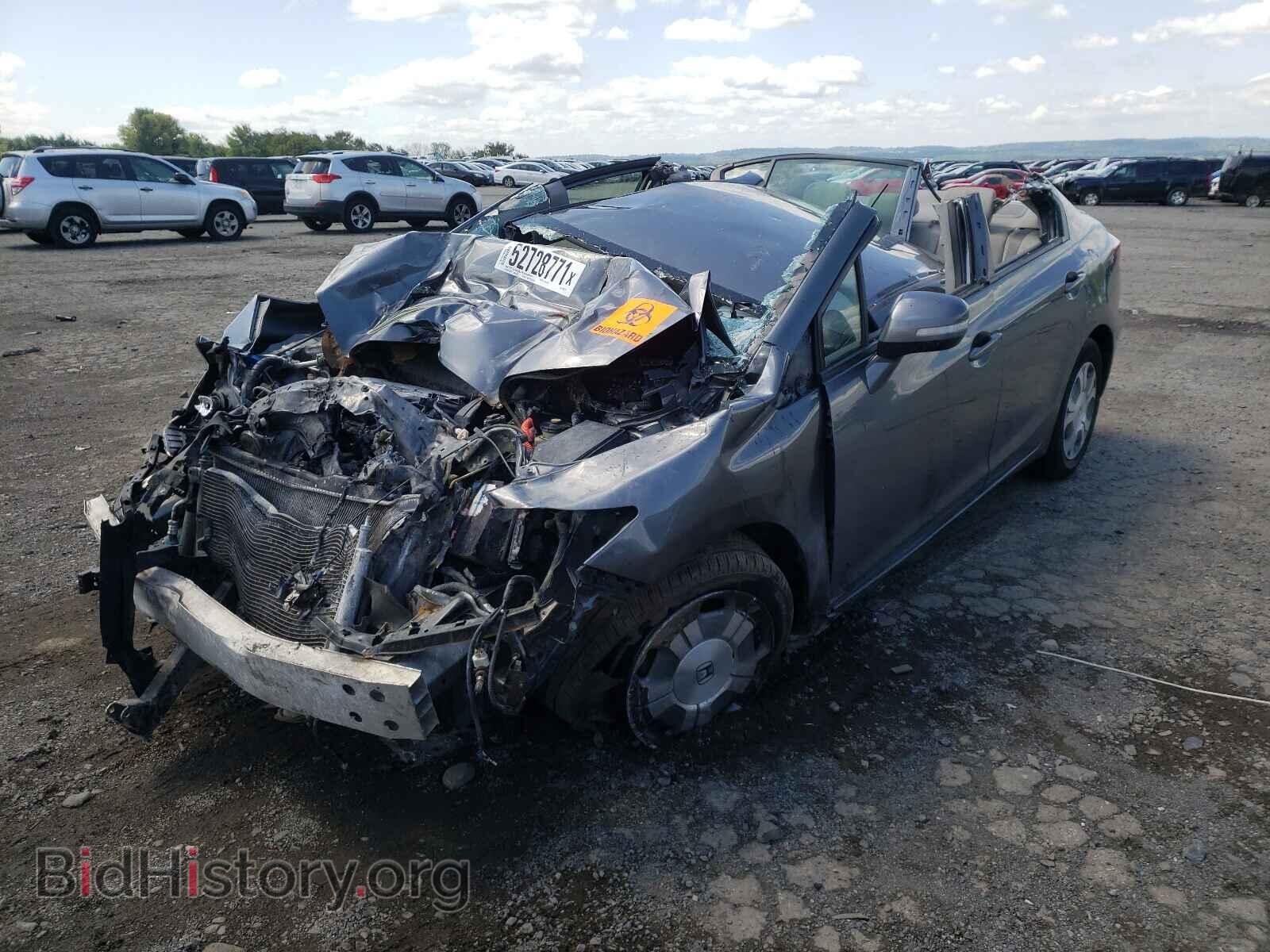 2012 HONDA CIVIC - VIN: JHMFB4F28CS007595 - Фото 2