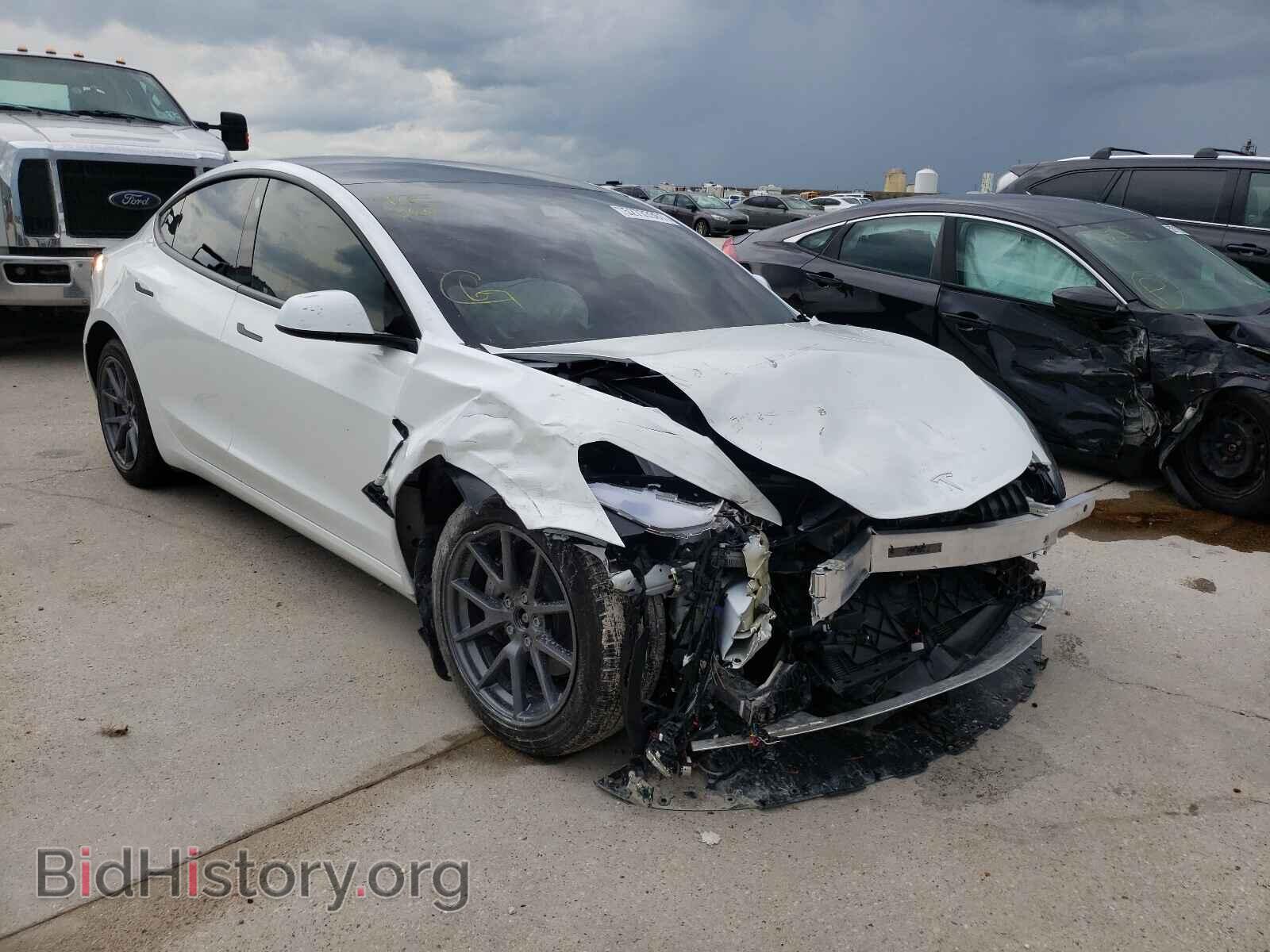 Photo 5YJ3E1EB8MF992281 - TESLA MODEL 3 2021