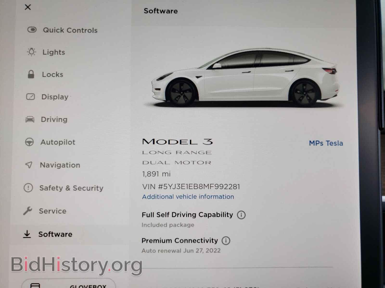2021 TESLA MODEL 3 - VIN: 5YJ3E1EB8MF992281 - Photo 8