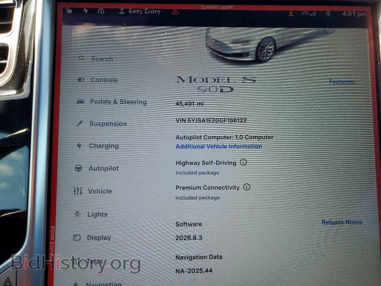 2016 TESLA MODEL S - VIN: 5YJSA1E20GF156122 - Photo 9
