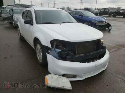 2012 Dodge AVENGER Avenger SE, white — VIN 1C3CDZAB6CN221457, Copart