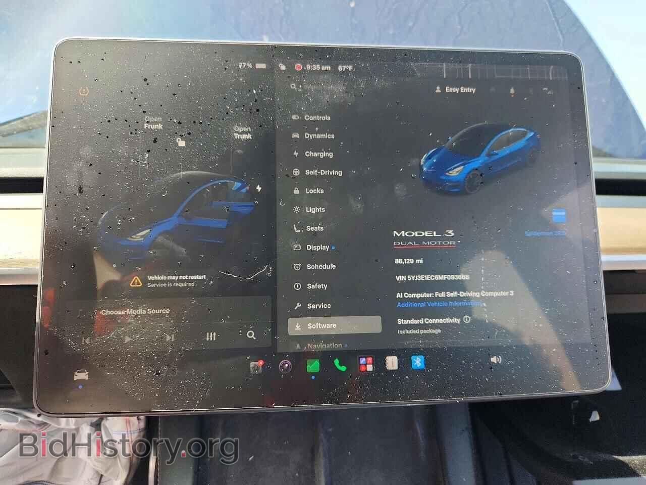 2021 TESLA MODEL 3 - VIN: 5YJ3E1EC6MF093668 - Фото 9