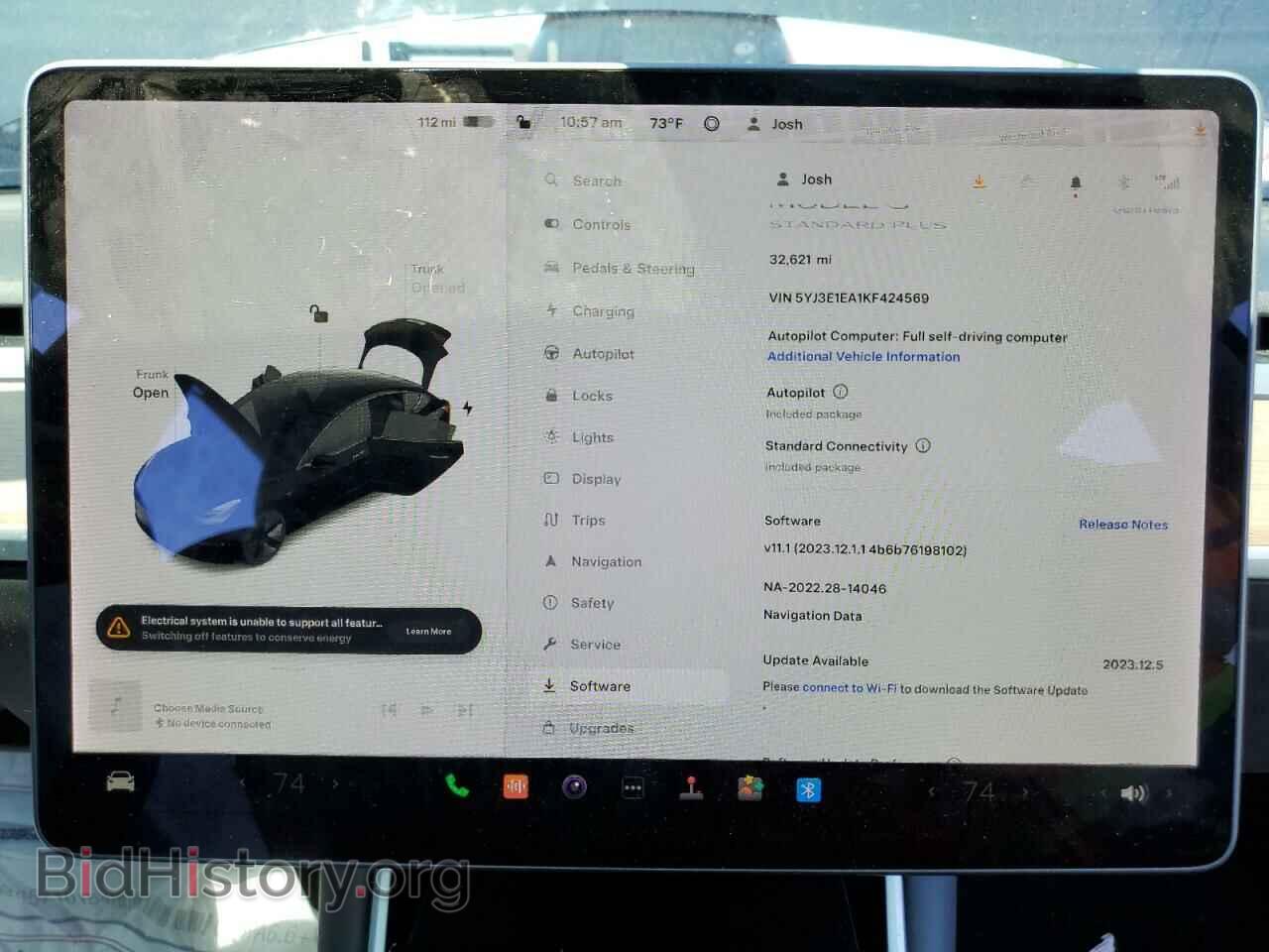 2019 TESLA MODEL 3 - VIN: 5YJ3E1EA1KF424569 - Фото 9