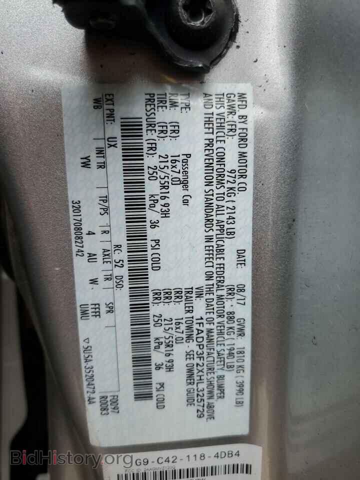 2017 FORD FOCUS - VIN: 1FADP3F2XHL325729 - Фото 13