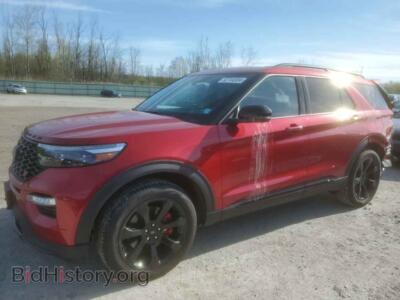 2023 Ford EXPLORER ST, red — VIN 1FM5K8GC7PGB65202, Copart