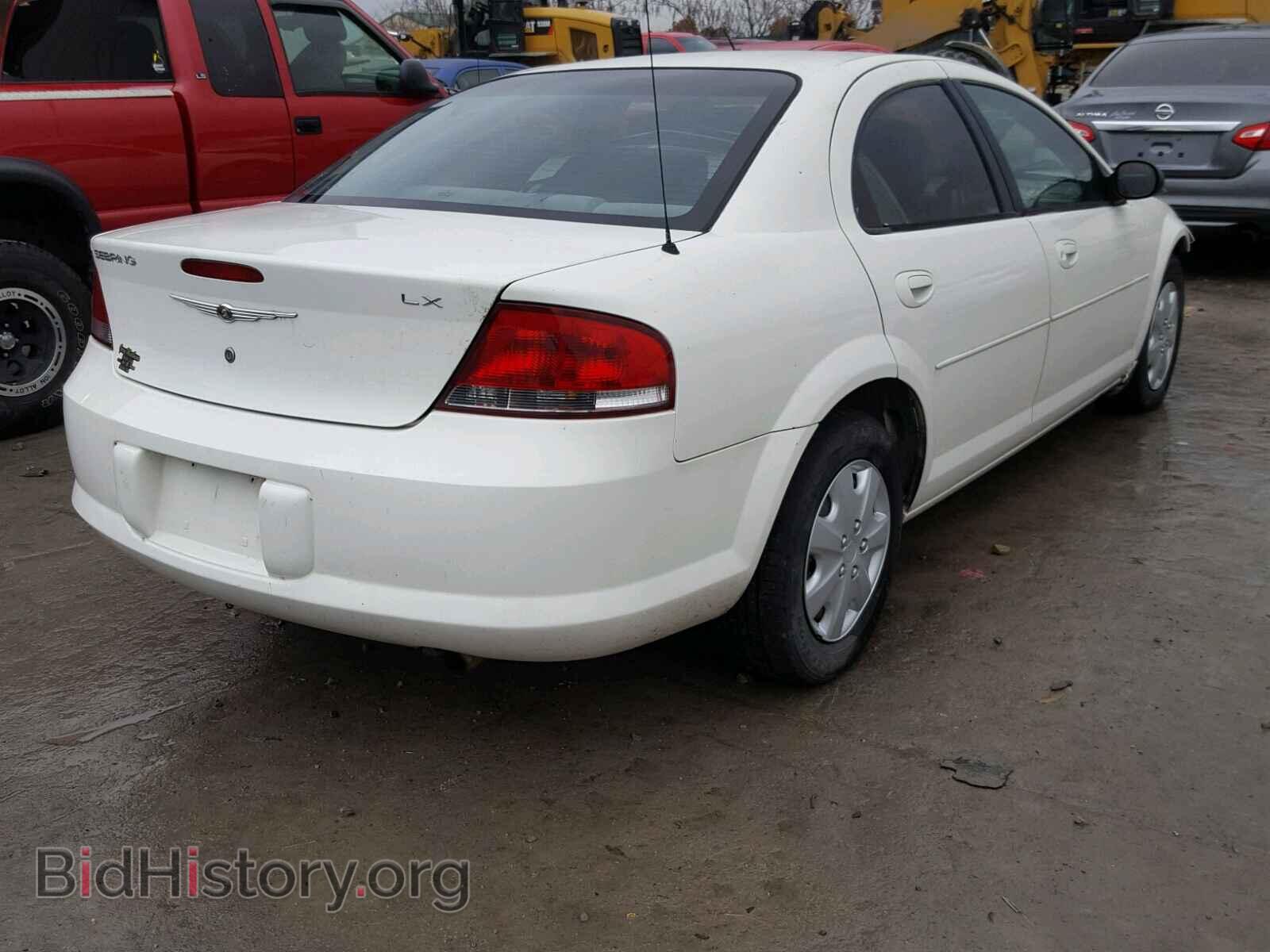 2004 CHRYSLER SEBRING - VIN: 1C3EL46X74N109058 - Фото 4