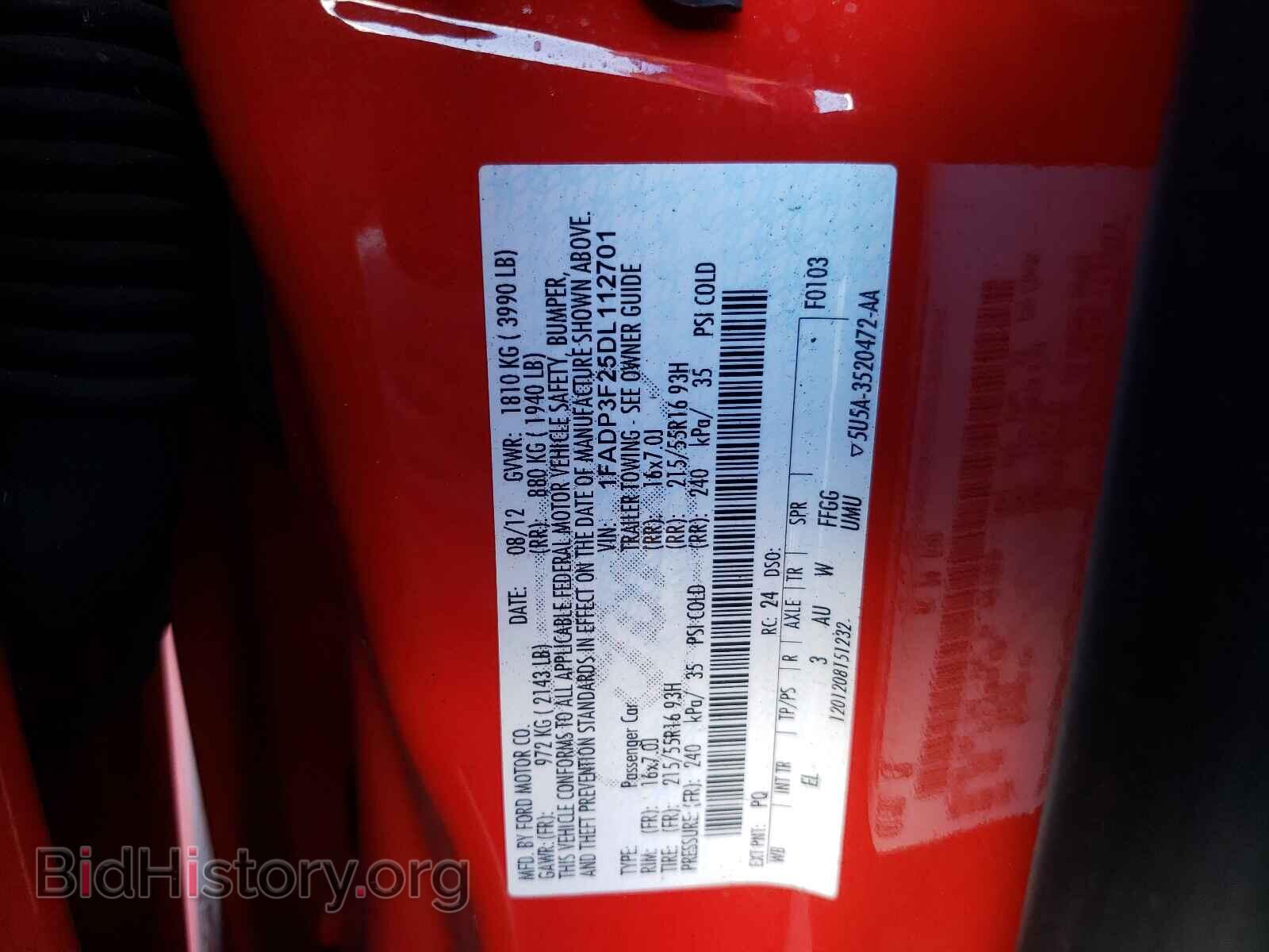 2013 FORD FOCUS - VIN: 1FADP3F25DL112701 - Photo 10