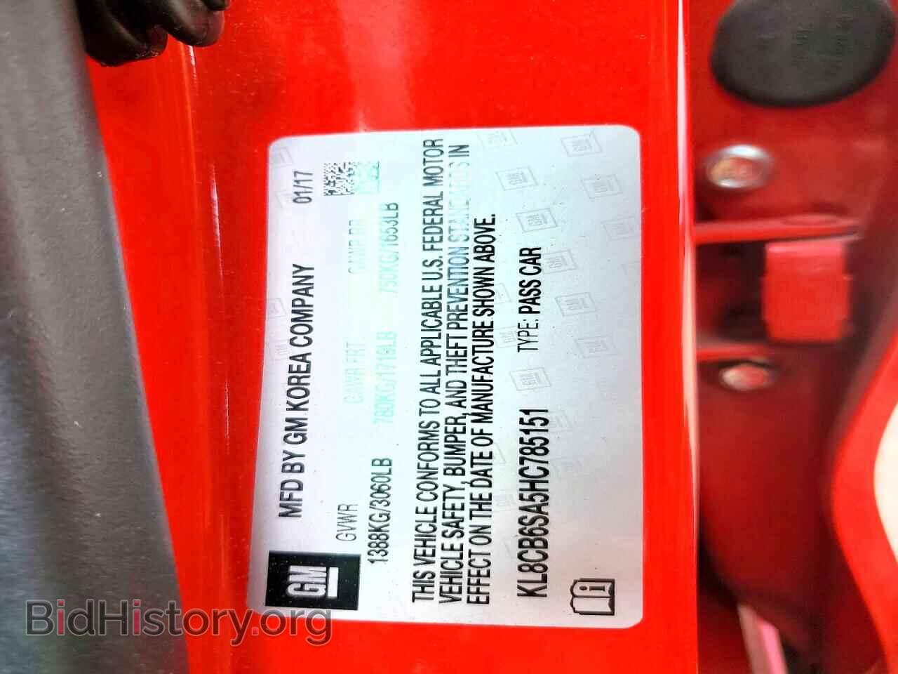 2017 CHEVROLET SPARK - VIN: KL8CB6SA5HC785151 - Фото 13