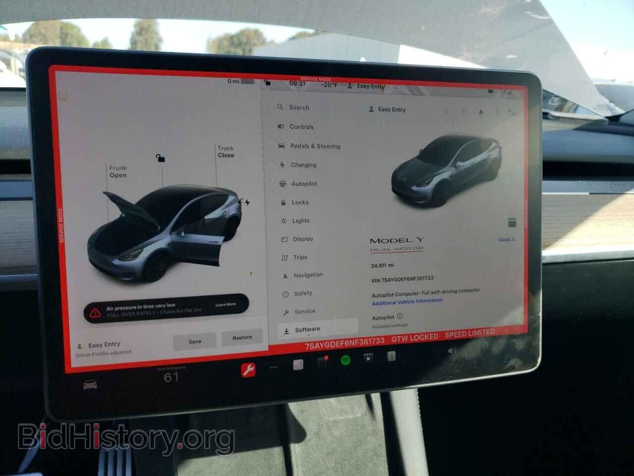 2022 TESLA MODEL Y - VIN: 7SAYGDEF6NF361733 - Фото 9