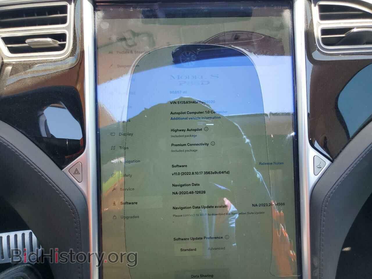 2015 TESLA MODEL S - VIN: 5YJSA1H45FF094020 - Photo 9