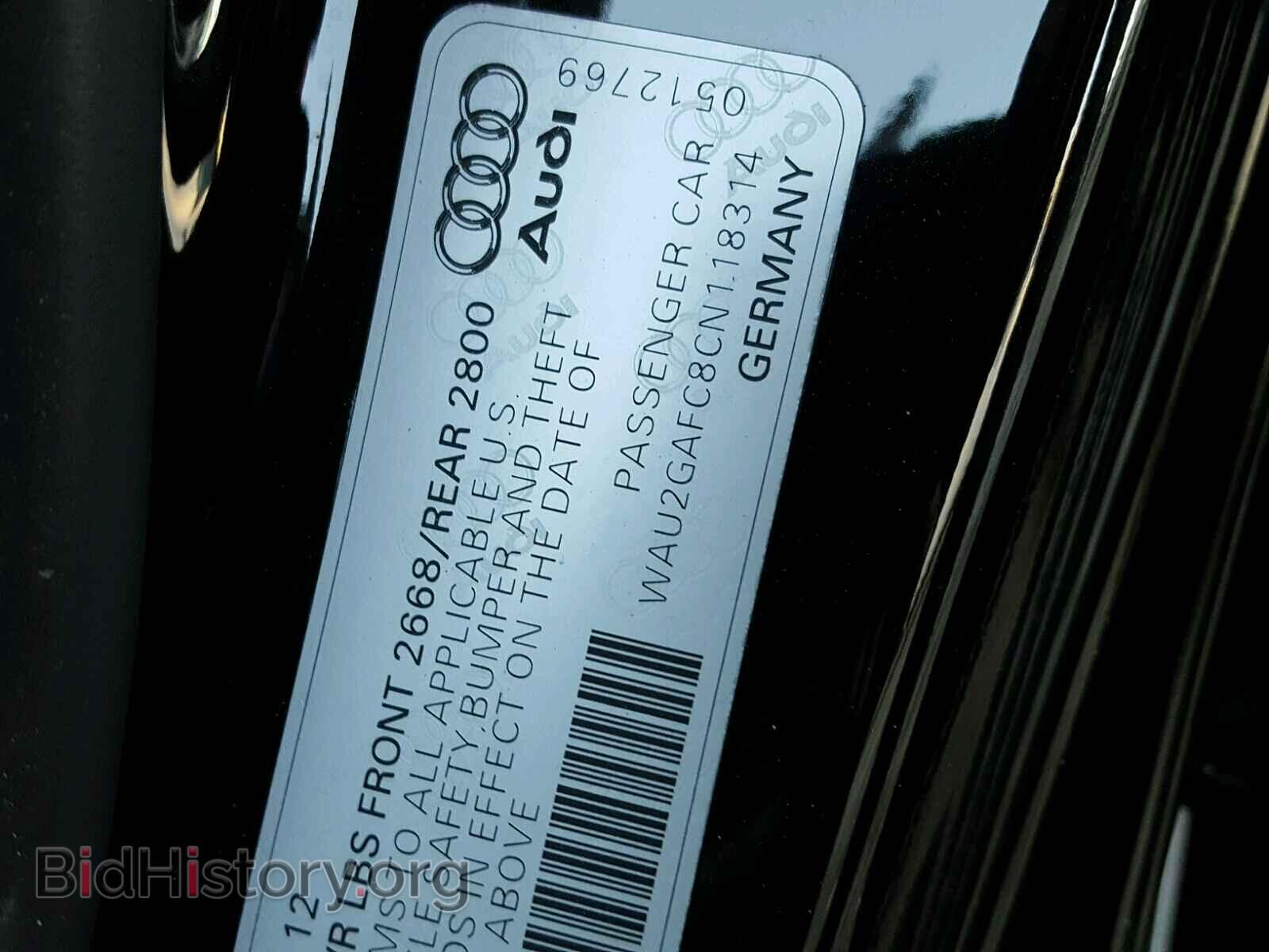 2012 AUDI A7 - VIN: WAU2GAFC8CN118314 - Photo 10