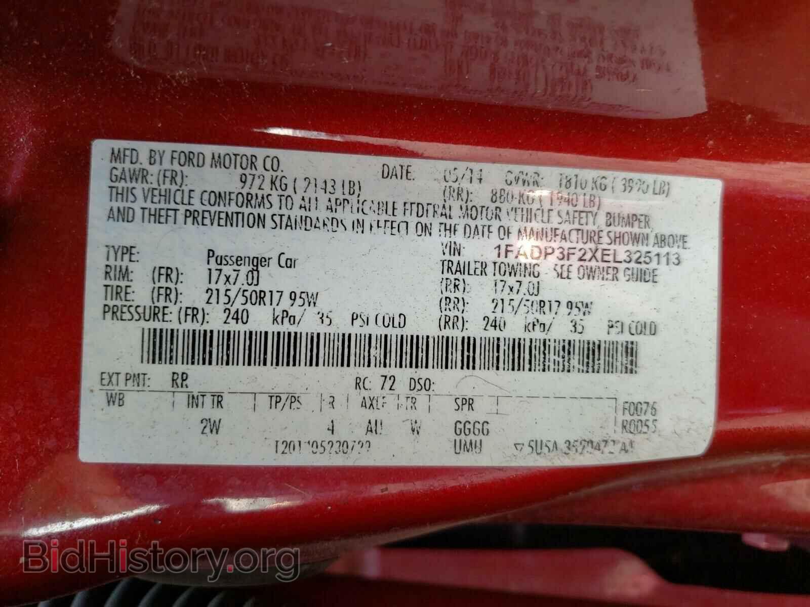 2014 FORD FOCUS - VIN: 1FADP3F2XEL325113 - Photo 10