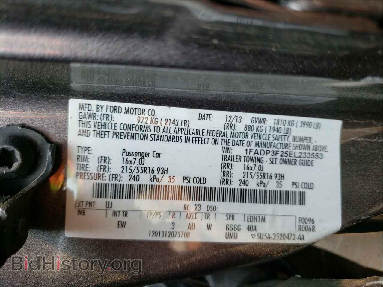2014 FORD FOCUS - VIN: 1FADP3F25EL233553 - Photo 10