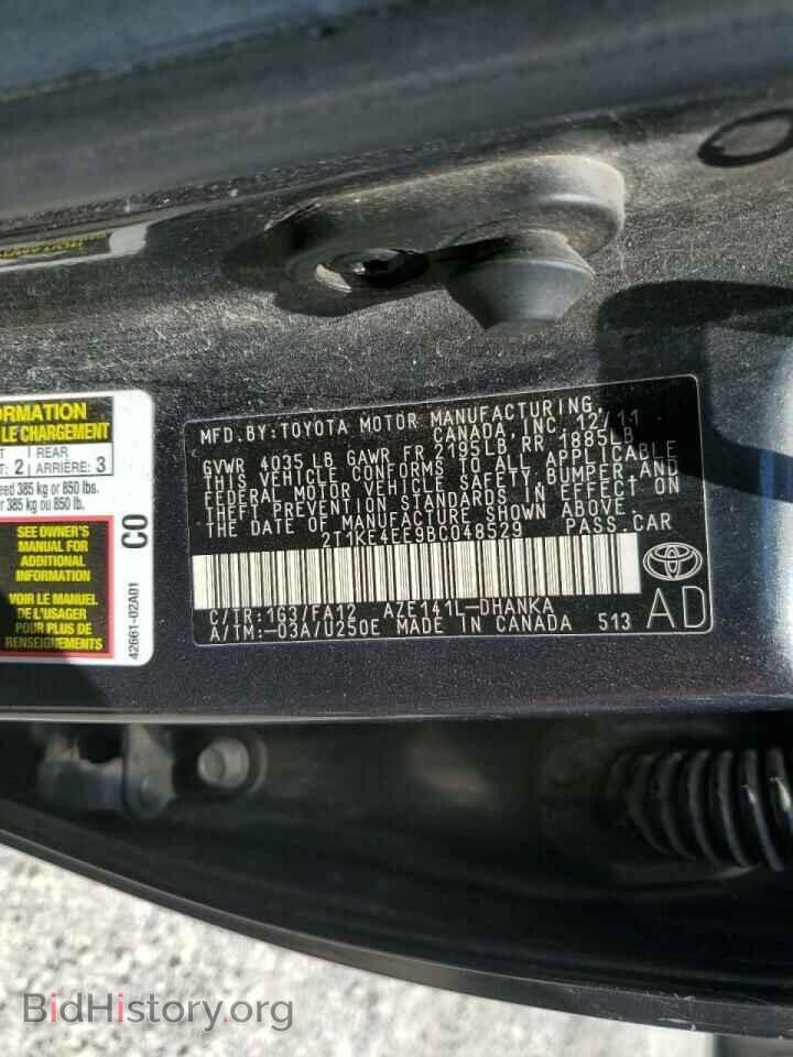 2011 TOYOTA COROLLA - VIN: 2T1KE4EE9BC048529 - Фото 10