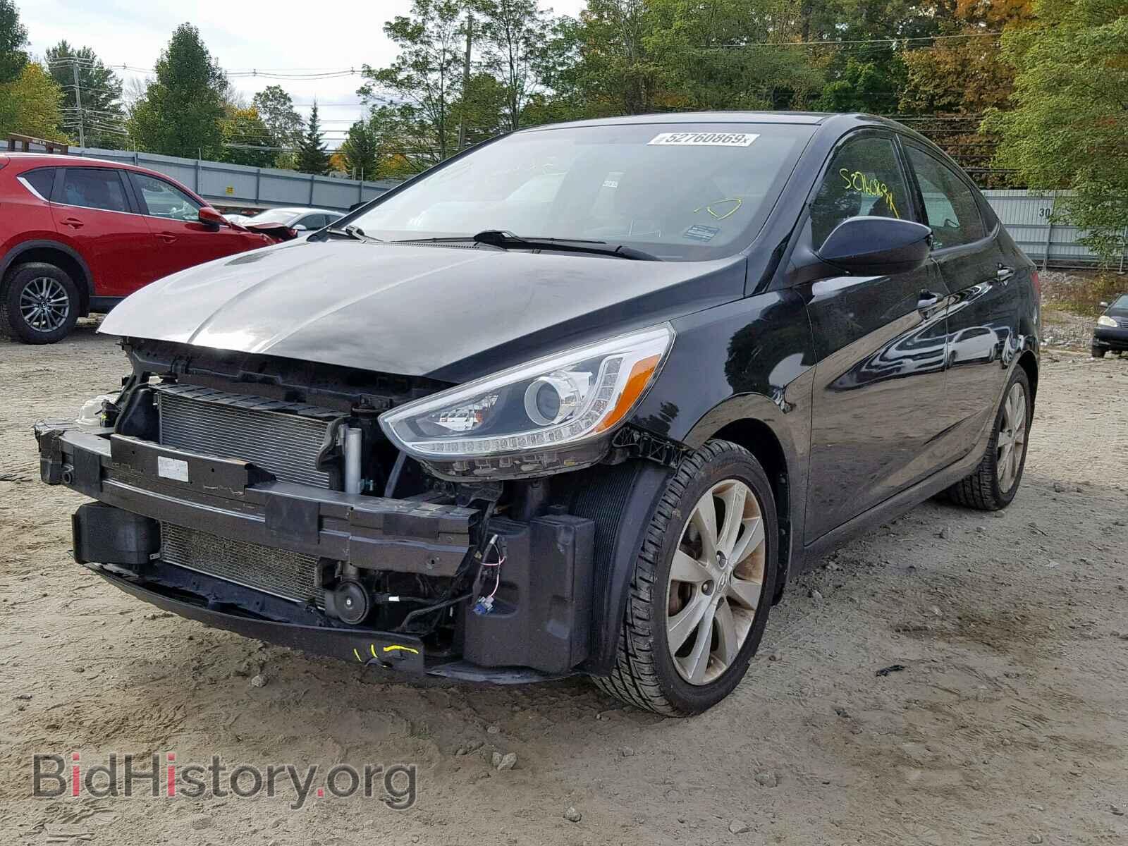 2014 HYUNDAI ACCENT - VIN: KMHCU4AE0EU592708 - Фото 2