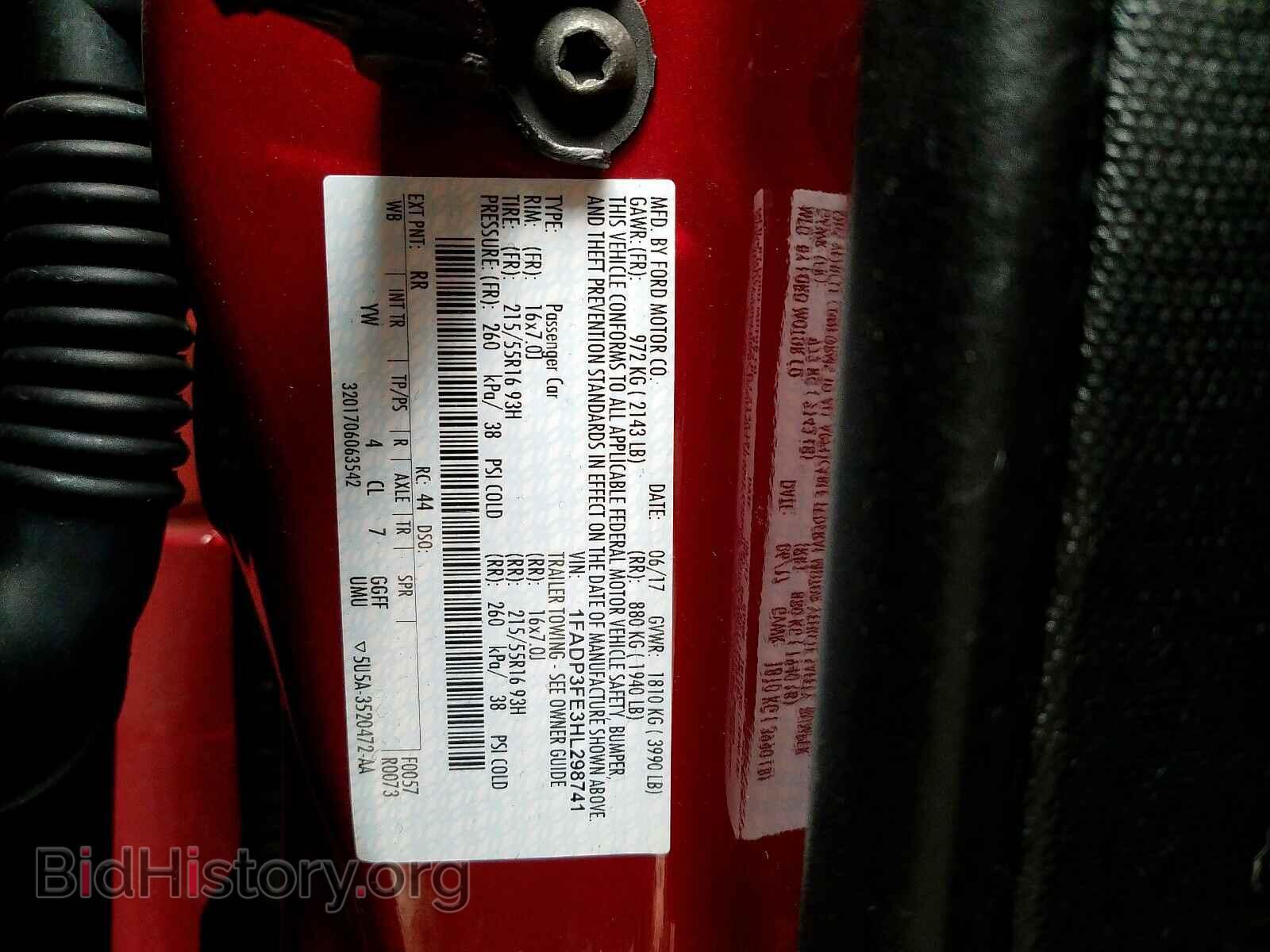 2017 FORD FOCUS - VIN: 1FADP3FE3HL298741 - Фото 10
