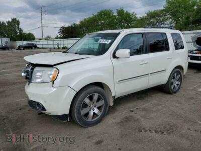 2014 Honda PILOT Touring, белый — VIN 5FNYF4H90EB023735, Copart