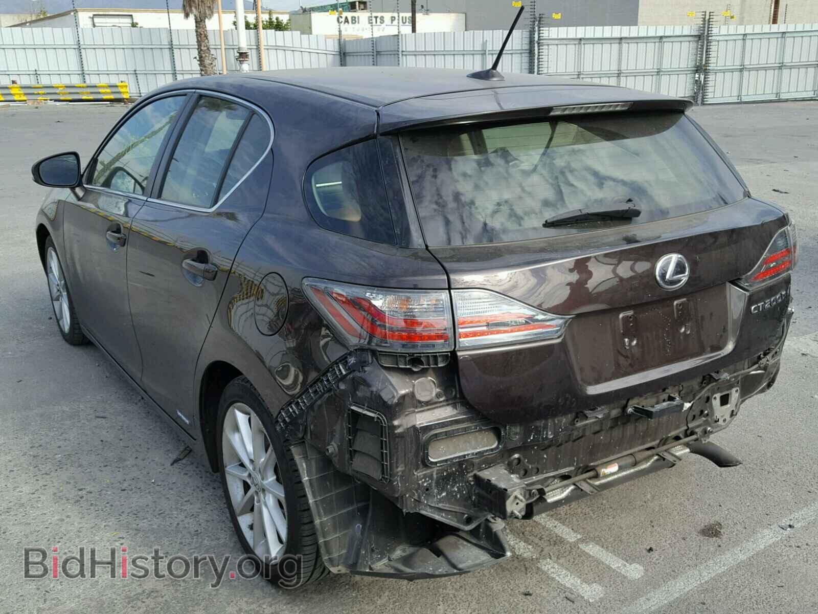 2012 LEXUS CT 200 - VIN: JTHKD5BH3C2086005 - Фото 3