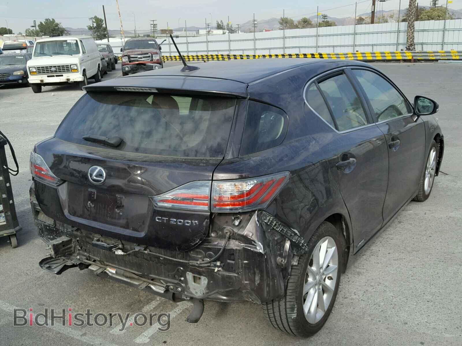 2012 LEXUS CT 200 - VIN: JTHKD5BH3C2086005 - Фото 4