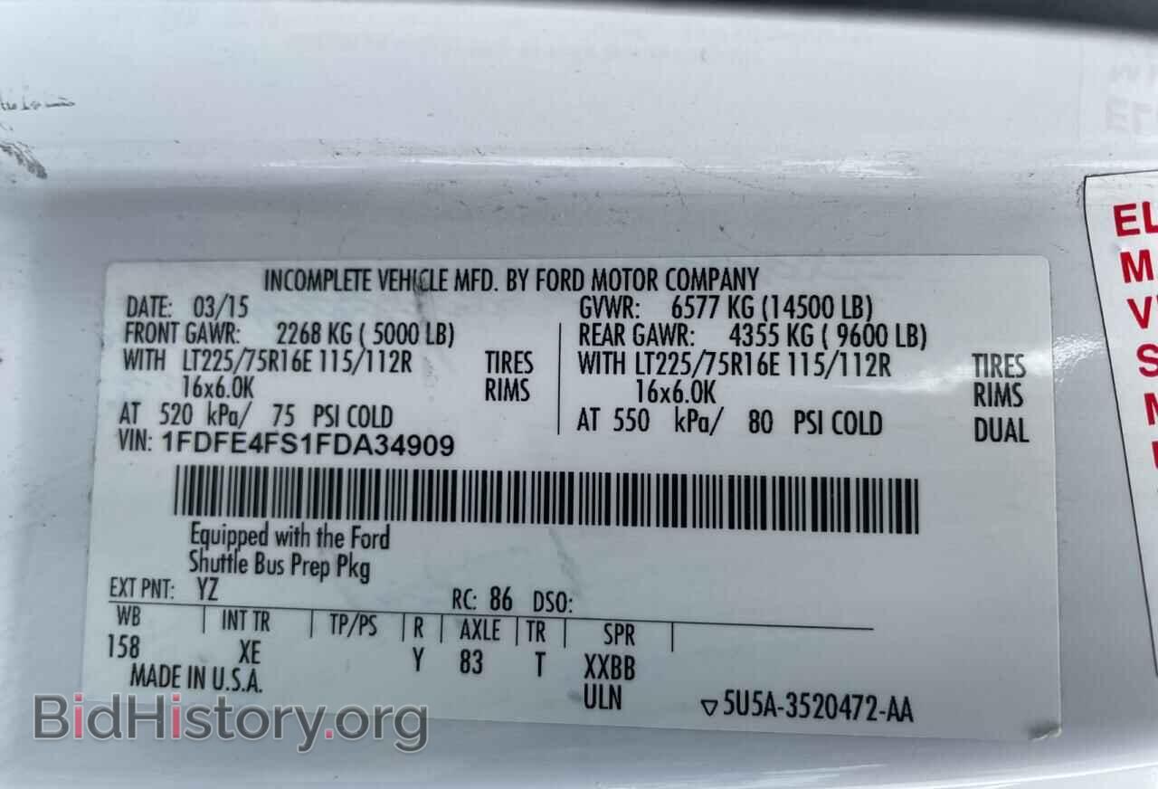 2015 FORD ALL Models - VIN: 1FDFE4FS1FDA34909 - Фото 10
