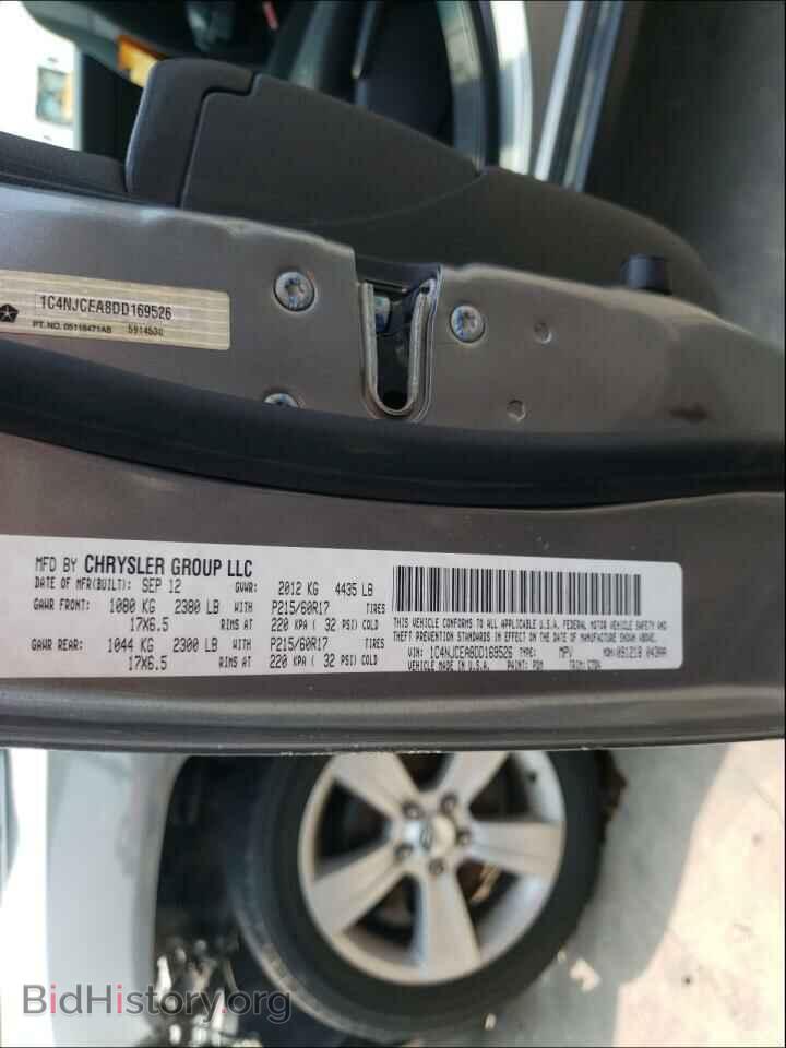 2013 JEEP COMPASS - VIN: 1C4NJCEA8DD169526 - Photo 10