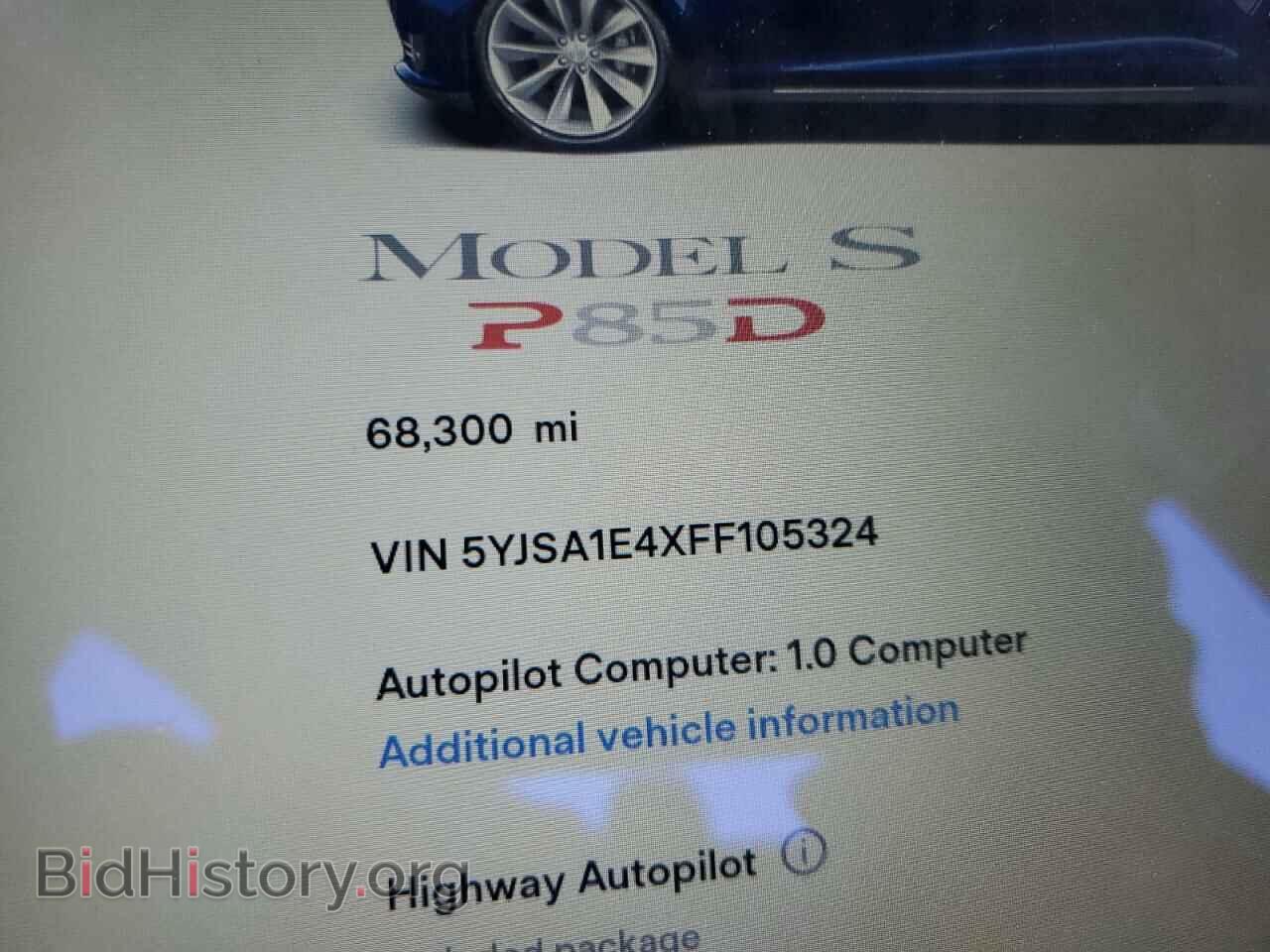 2015 TESLA MODEL S - VIN: 5YJSA1E4XFF105324 - Photo 9