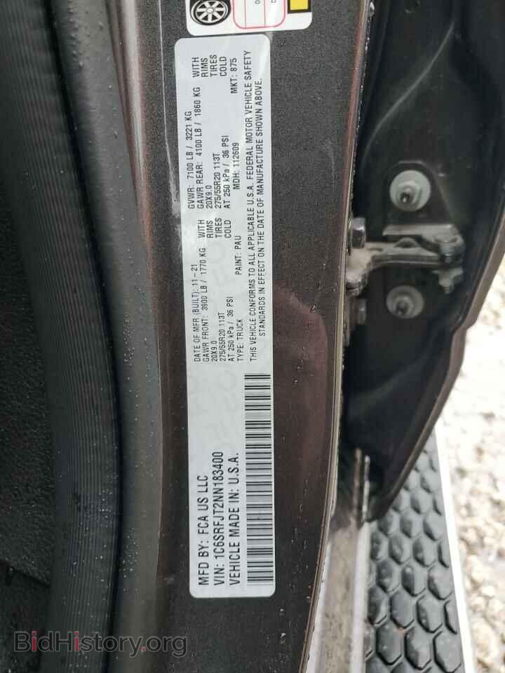 2022 RAM 1500 - VIN: 1C6SRFJT2NN183400 - Фото 12