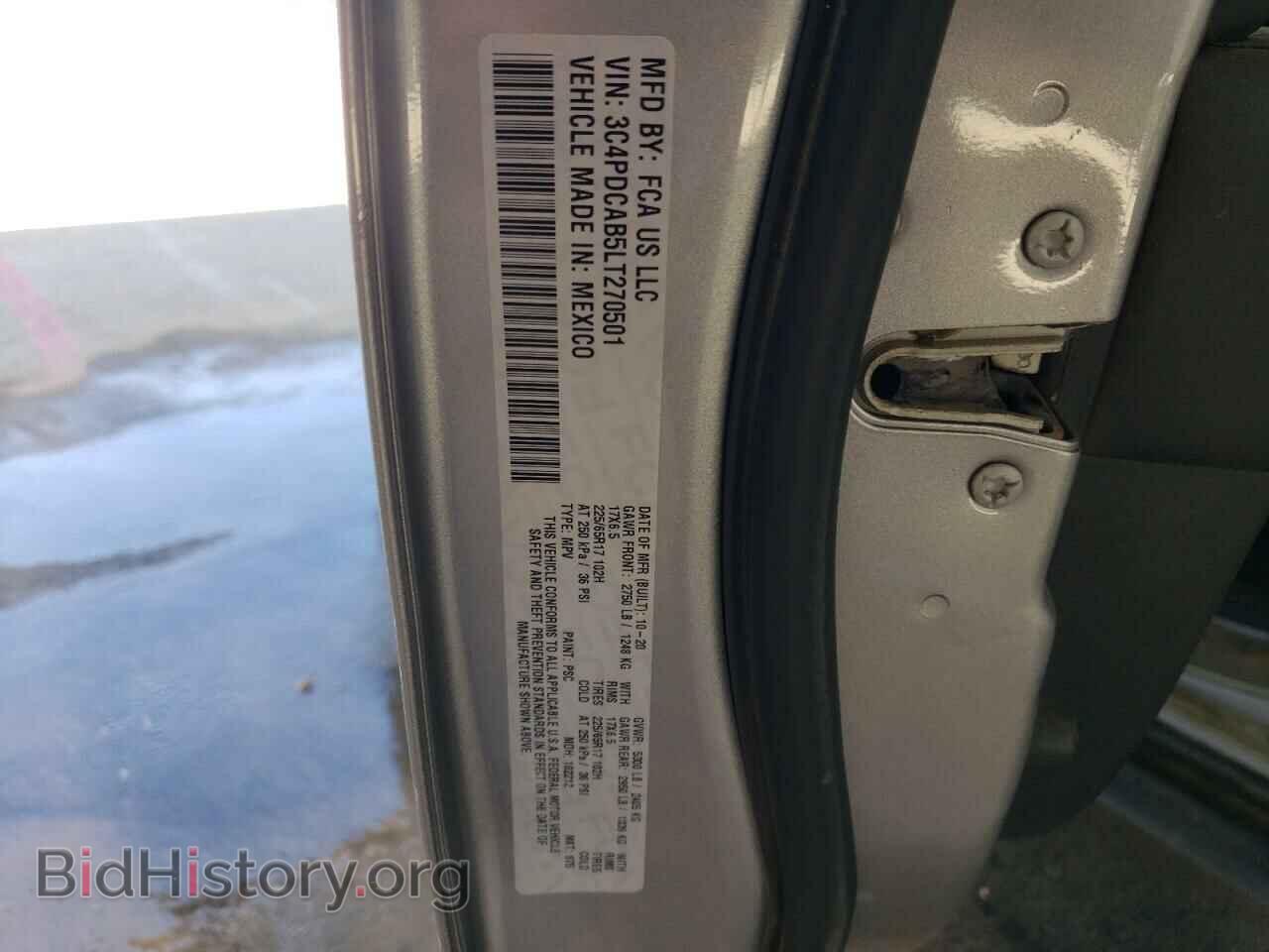 2020 DODGE JOURNEY - VIN: 3C4PDCAB5LT270501 - Фото 13